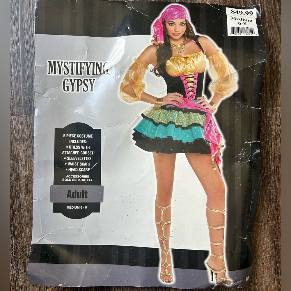 Mystifying Gypsy Costume - Worn once. Comes with all original pieces!